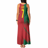 Portugal Football Goat Tank Maxi Dress Number 7 Greatest Of All Time Sports