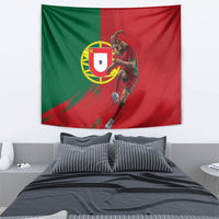 Portugal Football Goat Tapestry Number 7 Greatest Of All Time Sports