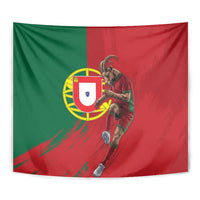 Portugal Football Goat Tapestry Number 7 Greatest Of All Time Sports