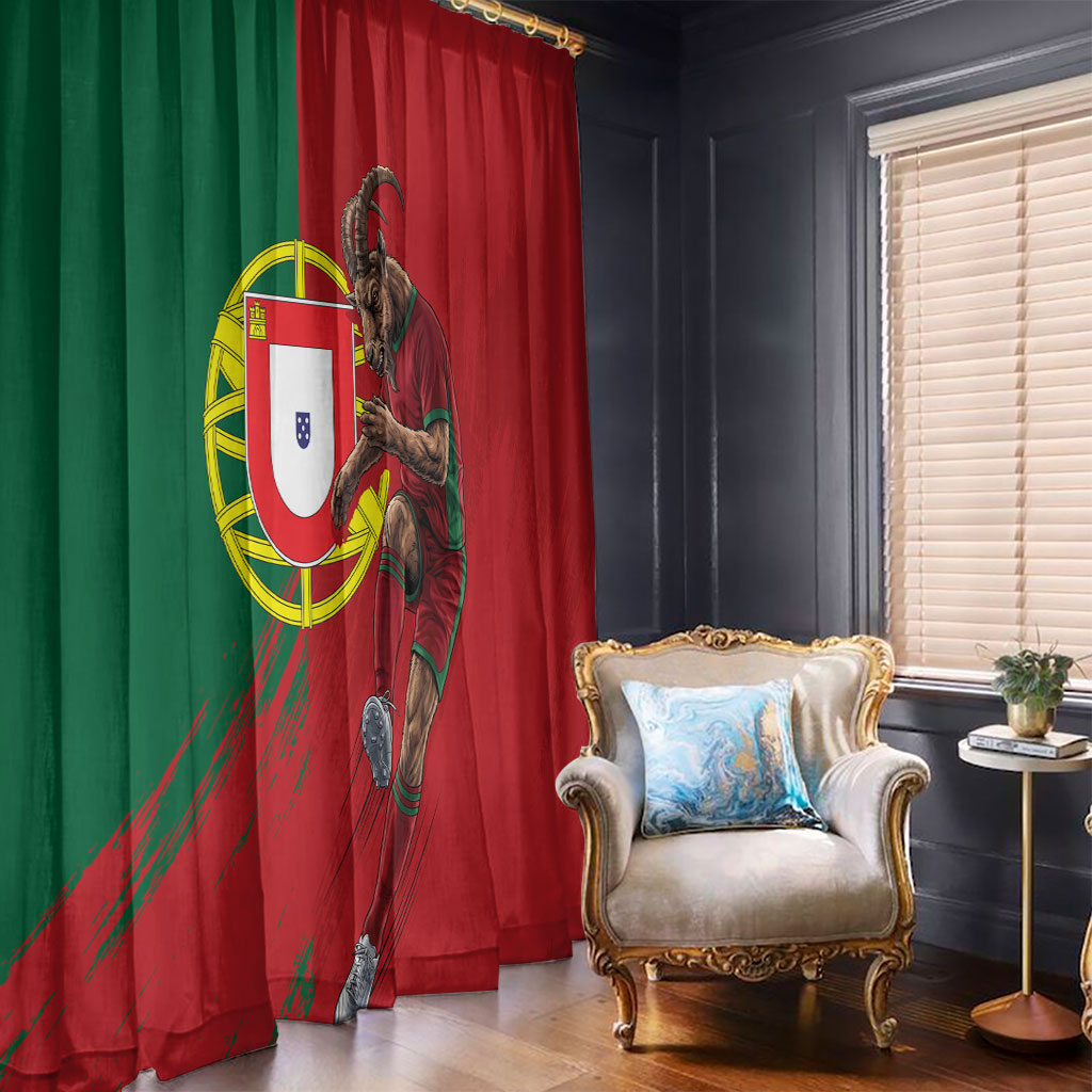 Portugal Football Goat Window Curtain Number 7 Greatest Of All Time Sports