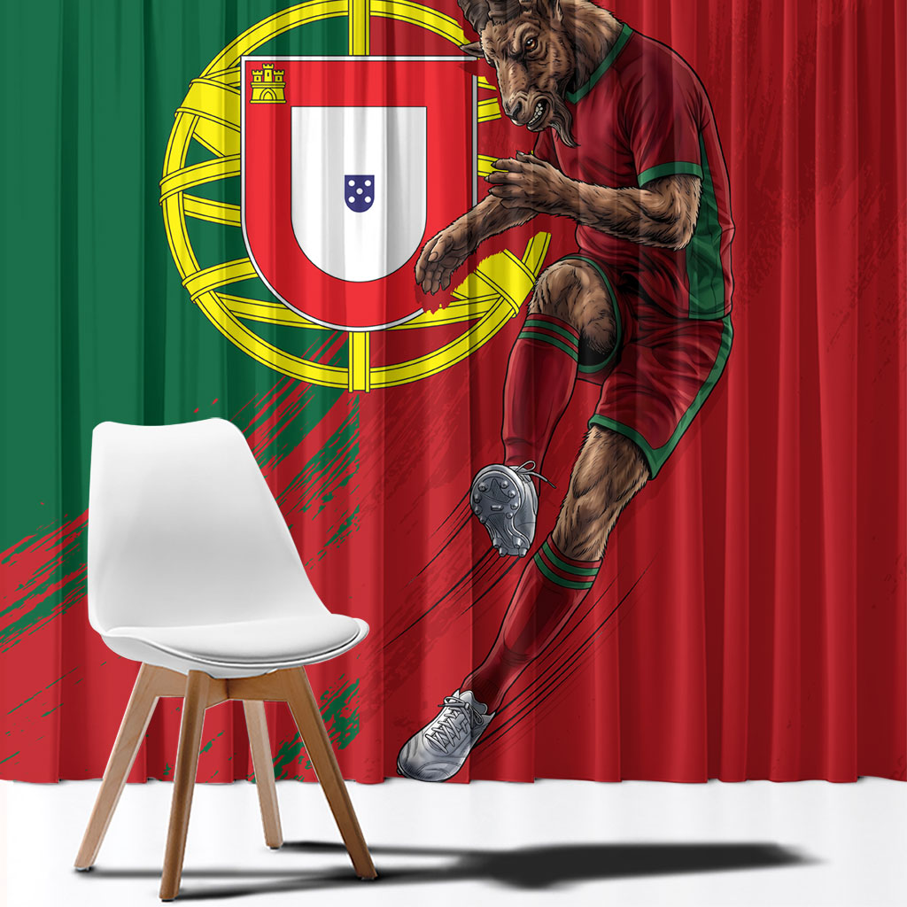 Portugal Football Goat Window Curtain Number 7 Greatest Of All Time Sports