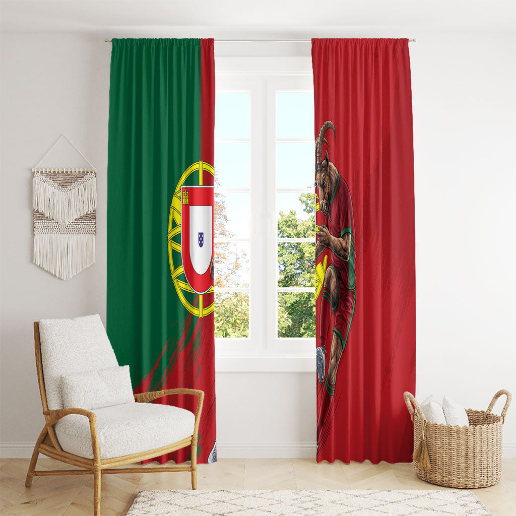 Portugal Football Goat Window Curtain Number 7 Greatest Of All Time Sports