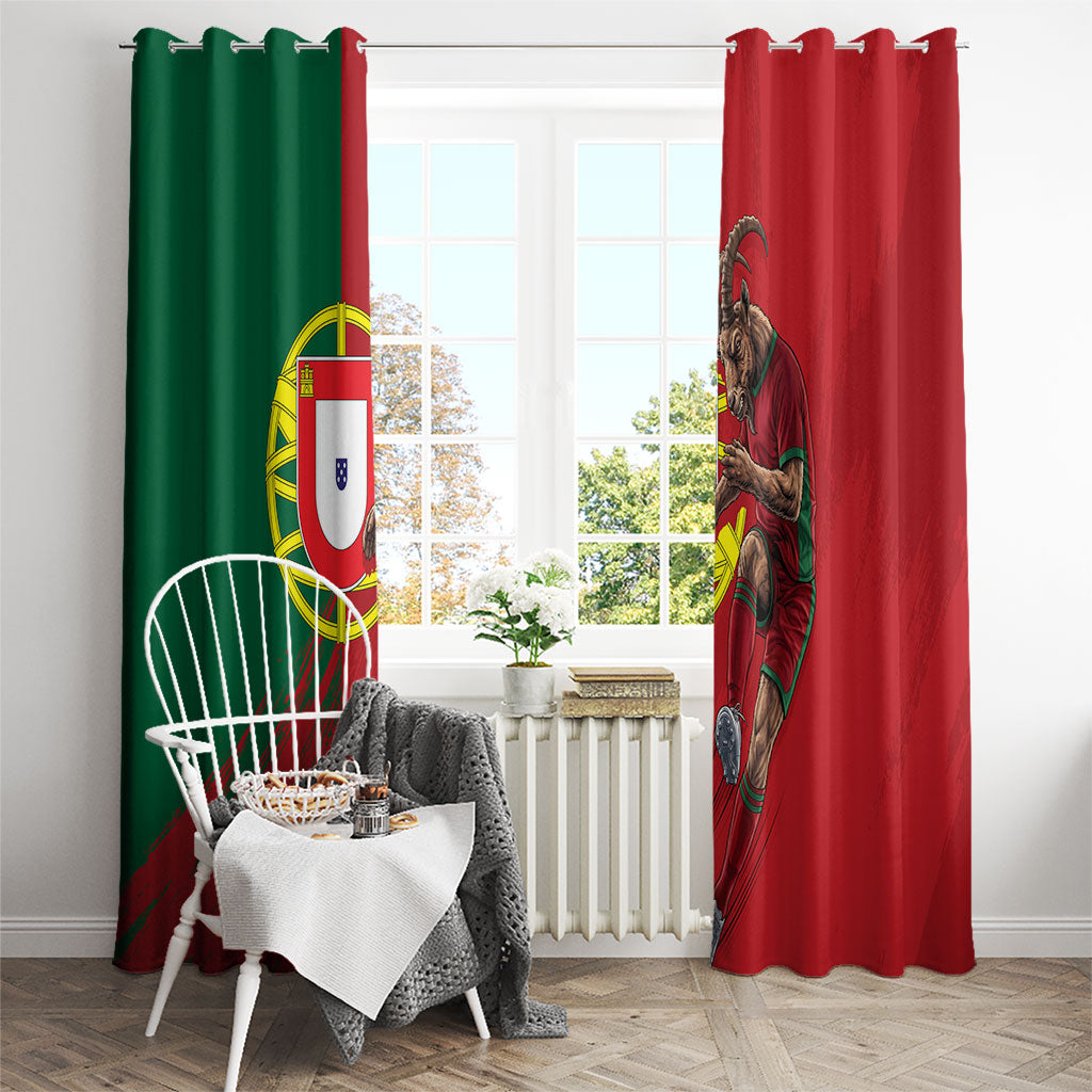 Portugal Football Goat Window Curtain Number 7 Greatest Of All Time Sports