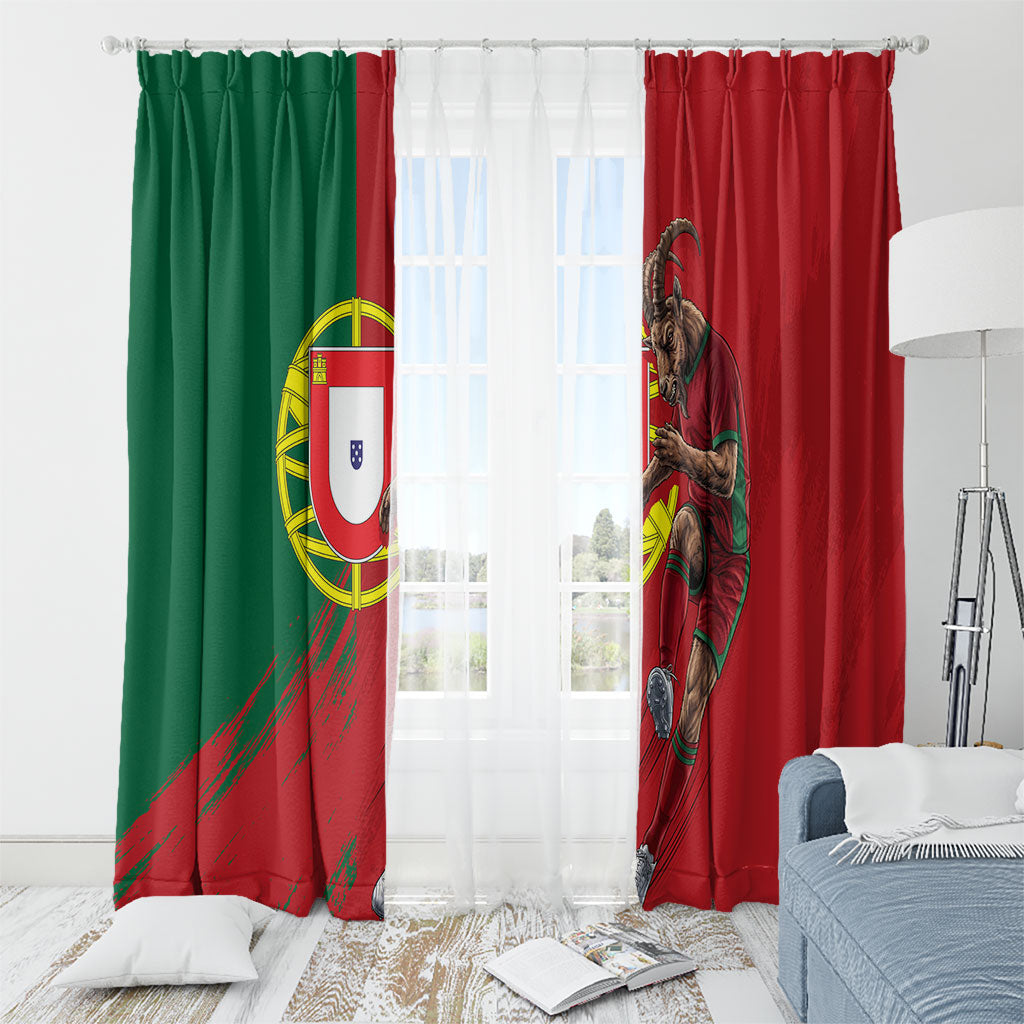 Portugal Football Goat Window Curtain Number 7 Greatest Of All Time Sports