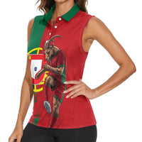 Portugal Football Goat Women Sleeveless Polo Shirt Number 7 Greatest Of All Time Sports
