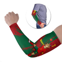 Portugal Football Arm Sleeves Goat Number 7 Greatest Of All Time Abstract Grunge
