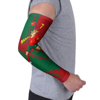 Portugal Football Arm Sleeves Goat Number 7 Greatest Of All Time Abstract Grunge