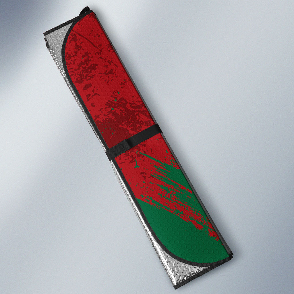 Portugal Football Auto Sun Shade Goat Number 7 Greatest Of All Time Abstract Grunge