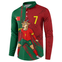 Portugal Football Button Sweatshirt Goat Number 7 Greatest Of All Time Abstract Grunge