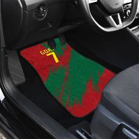 Portugal Football Car Mats Goat Number 7 Greatest Of All Time Abstract Grunge