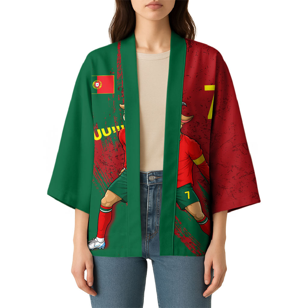Portugal Football Kimono Goat Number 7 Greatest Of All Time Abstract Grunge