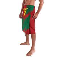 Portugal Football Lavalava Goat Number 7 Greatest Of All Time Abstract Grunge