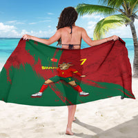 Portugal Football Sarong Goat Number 7 Greatest Of All Time Abstract Grunge