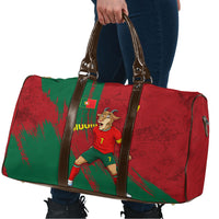 Portugal Football Travel Bag Goat Number 7 Greatest Of All Time Abstract Grunge