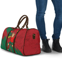 Portugal Football Travel Bag Goat Number 7 Greatest Of All Time Abstract Grunge