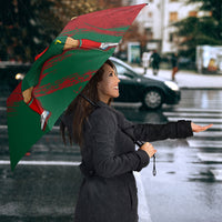 Portugal Football Umbrella Goat Number 7 Greatest Of All Time Abstract Grunge
