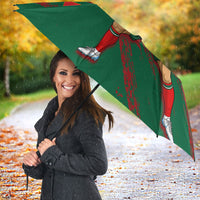 Portugal Football Umbrella Goat Number 7 Greatest Of All Time Abstract Grunge