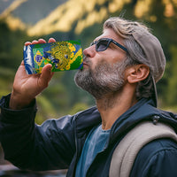 Brazil Independence Day 4 in 1 Can Cooler Tumbler Roaring Jaguar Christ Redeemer Tropical Floral