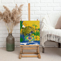Brazil Independence Day Canvas Wall Art Roaring Jaguar Christ Redeemer Tropical Floral