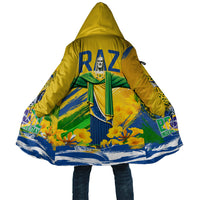 Brazil Independence Day Cloak Roaring Jaguar Christ Redeemer Tropical Floral