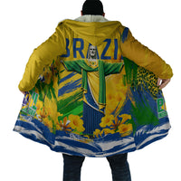 Brazil Independence Day Cloak Roaring Jaguar Christ Redeemer Tropical Floral