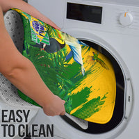 Brazil Independence Day Bathroom Set One Nation One Heart - Tropical Toucan Macaw Christ Redeemer