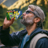 Brazil Independence Day 4 in 1 Can Cooler Tumbler One Nation One Heart - Tropical Toucan Macaw Christ Redeemer
