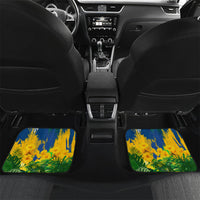 Brazil Independence Day Car Mats One Nation One Heart - Tropical Toucan Macaw Christ Redeemer