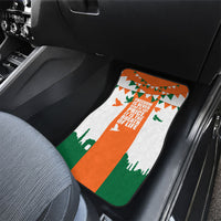 India Patriotic Freedom Car Mats Flag Colors Raised Fist Typography Graphic