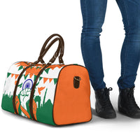India Patriotic Freedom Travel Bag Flag Colors Raised Fist Typography Graphic