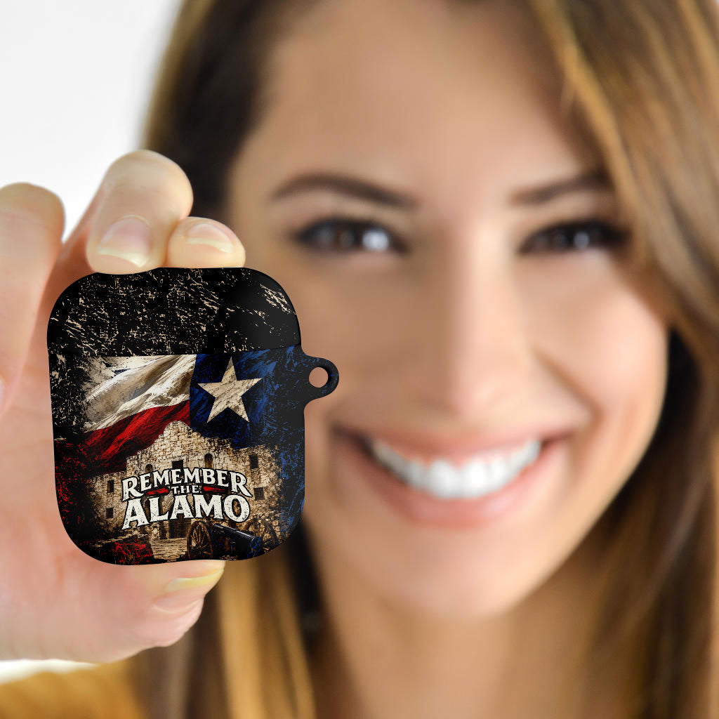 Remember The Alamo Texas Flag AirPods Case Distressed Historical Texan Pride