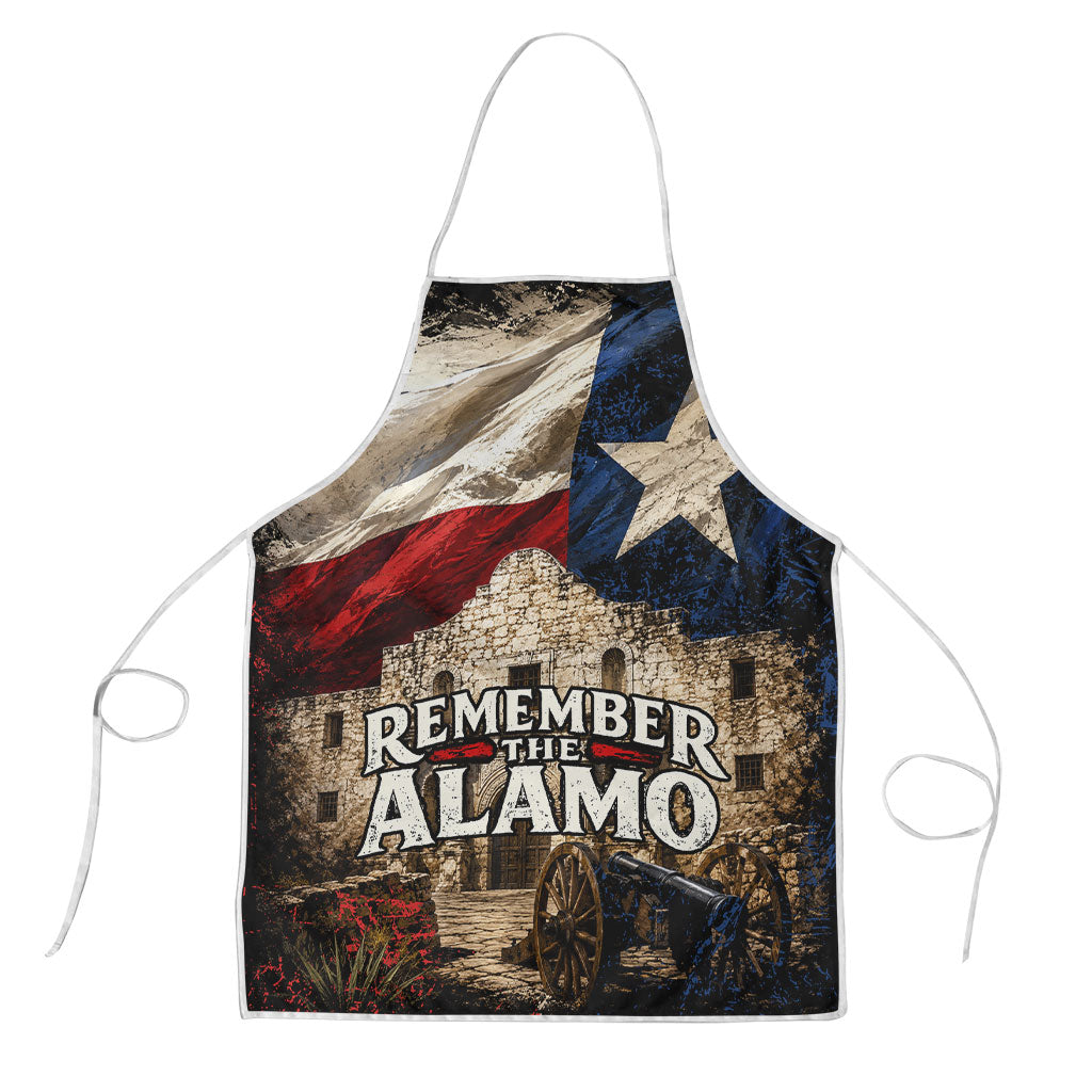 Remember The Alamo Texas Flag Apron Distressed Historical Texan Pride