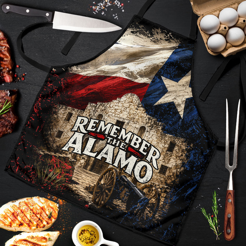 Remember The Alamo Texas Flag Apron Distressed Historical Texan Pride