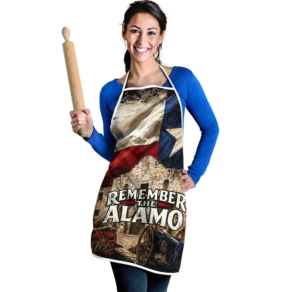 Remember The Alamo Texas Flag Apron Distressed Historical Texan Pride