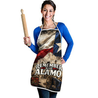 Remember The Alamo Texas Flag Apron Distressed Historical Texan Pride