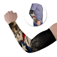 Remember The Alamo Texas Flag Arm Sleeves Distressed Historical Texan Pride