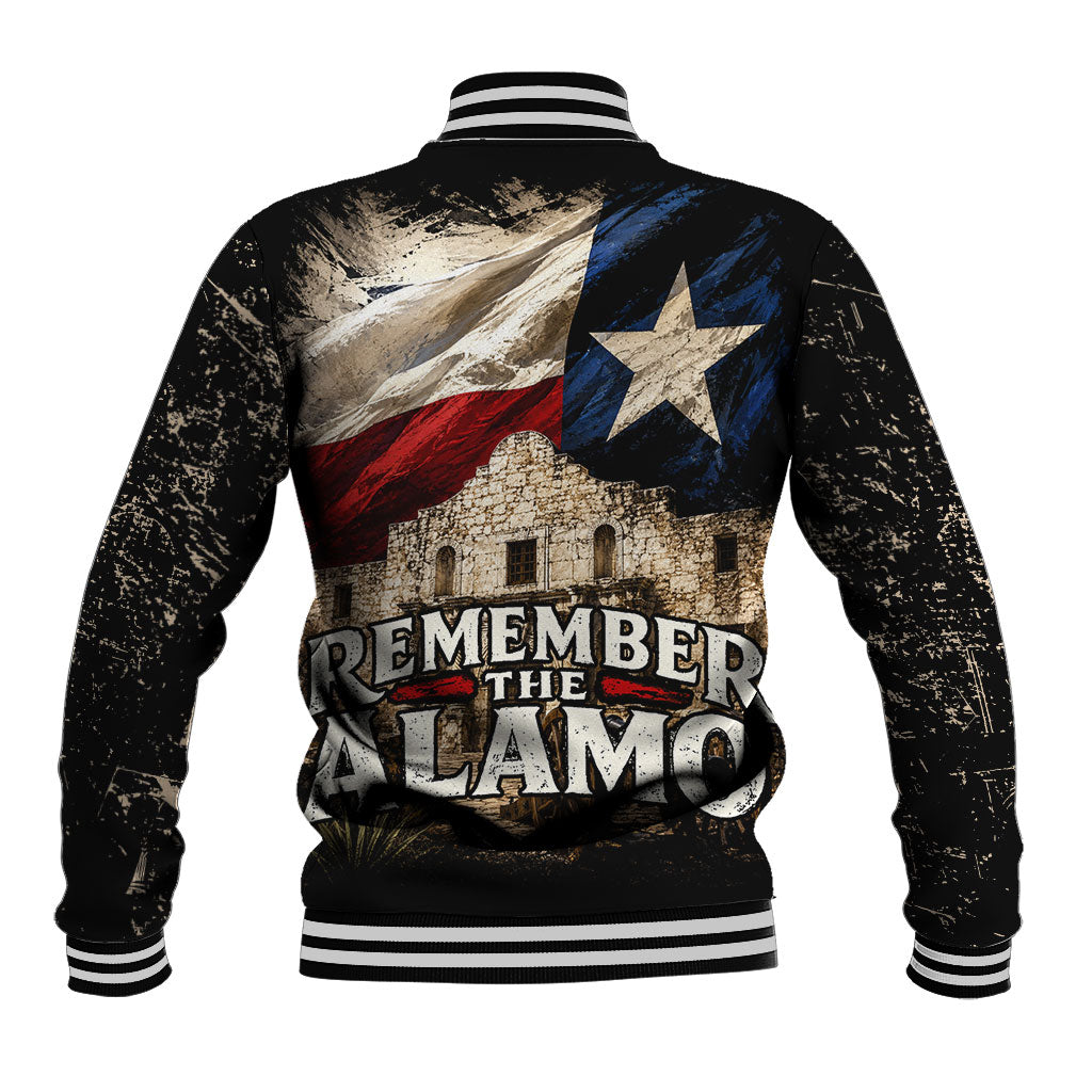 Remember The Alamo Texas Flag Baseball Jacket Distressed Historical Texan Pride
