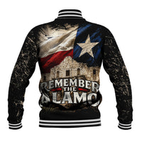 Remember The Alamo Texas Flag Baseball Jacket Distressed Historical Texan Pride