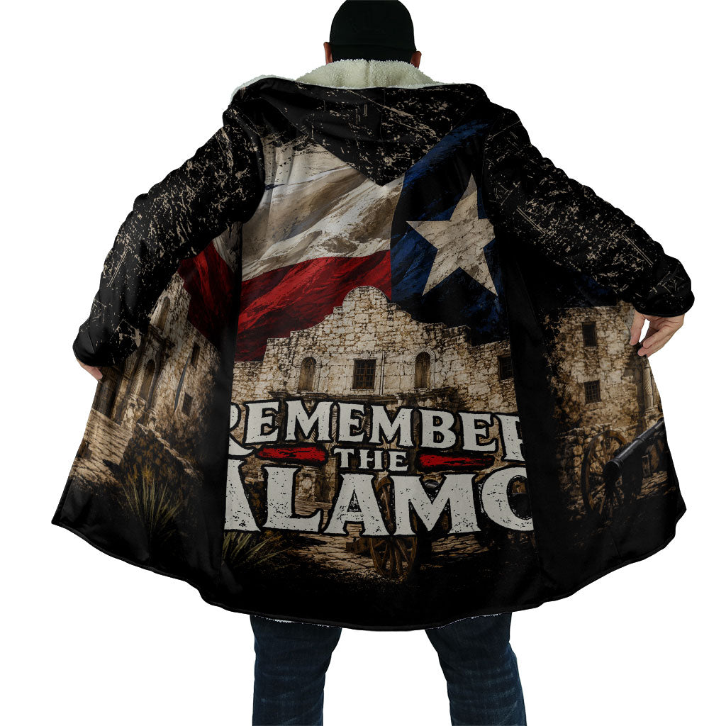 Remember The Alamo Texas Flag Cloak Distressed Historical Texan Pride