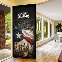 Remember The Alamo Texas Flag Door Cover Distressed Historical Texan Pride
