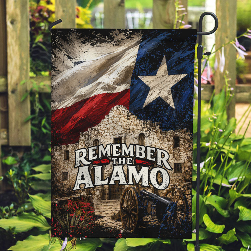 Remember The Alamo Texas Flag Garden Flag Distressed Historical Texan Pride