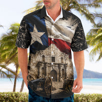 Remember The Alamo Texas Flag Hawaiian Shirt Distressed Historical Texan Pride