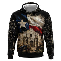 Remember The Alamo Texas Flag Hoodie Distressed Historical Texan Pride