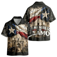 Remember The Alamo Texas Flag Kid Hawaiian Shirt Distressed Historical Texan Pride