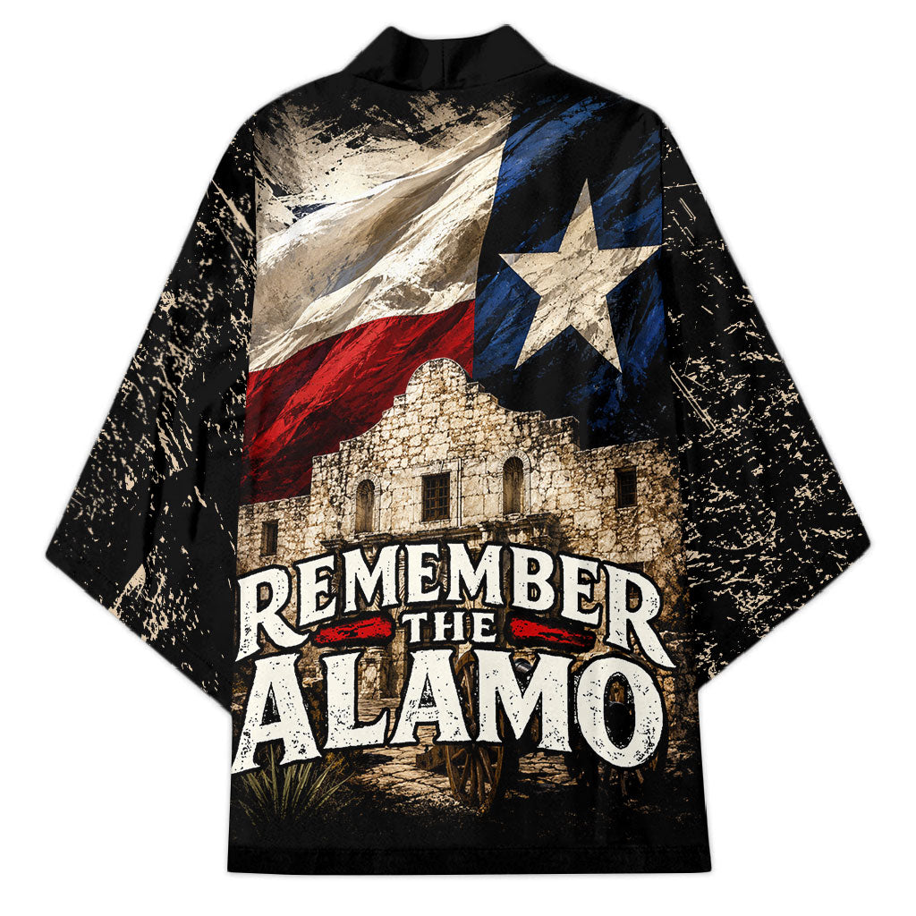 Remember The Alamo Texas Flag Kimono Distressed Historical Texan Pride