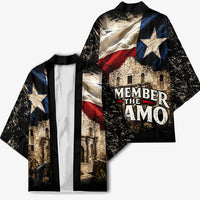 Remember The Alamo Texas Flag Kimono Distressed Historical Texan Pride