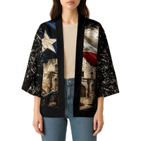Remember The Alamo Texas Flag Kimono Distressed Historical Texan Pride
