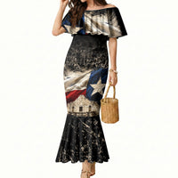 Remember The Alamo Texas Flag Mermaid Dress Distressed Historical Texan Pride