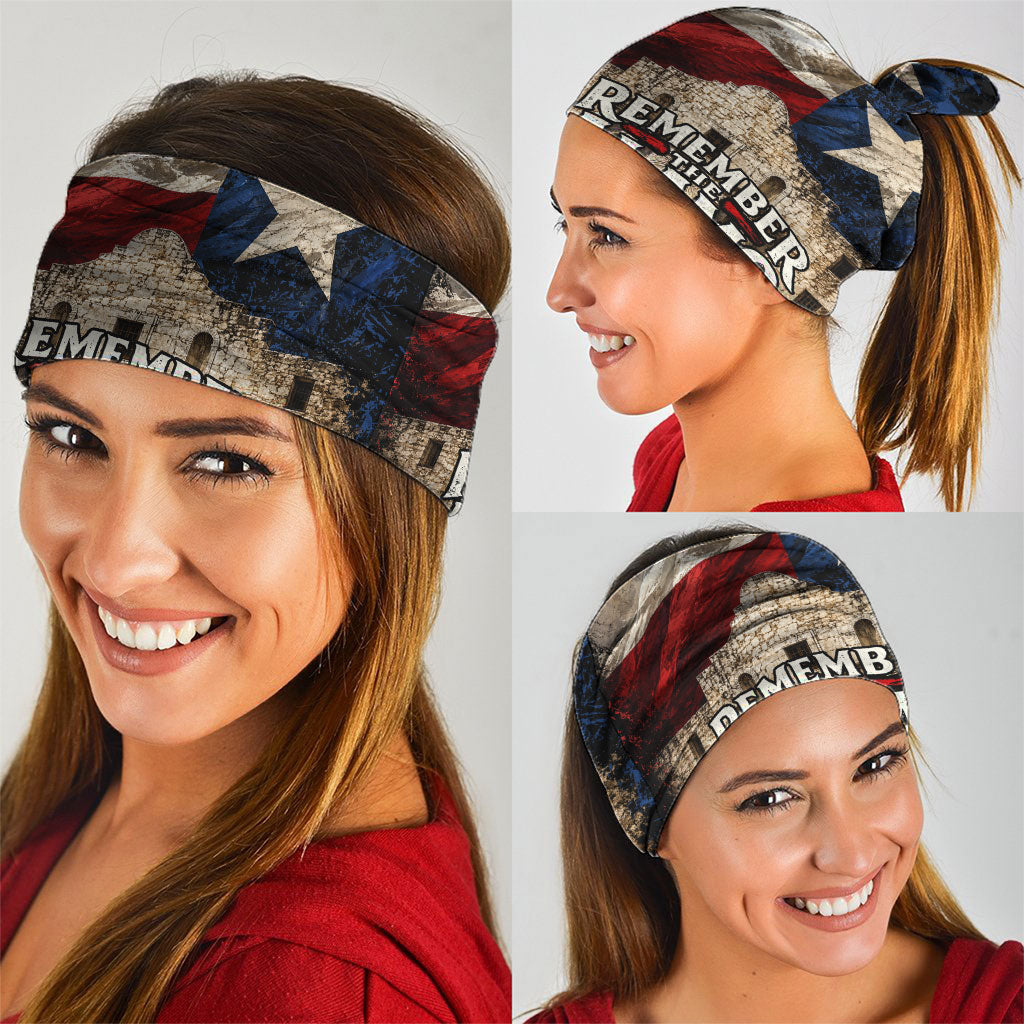 Remember The Alamo Texas Flag Neck Gaiter Distressed Historical Texan Pride