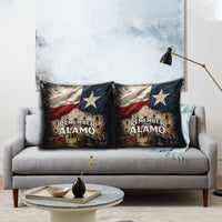 Remember The Alamo Texas Flag Pillow Cover Distressed Historical Texan Pride